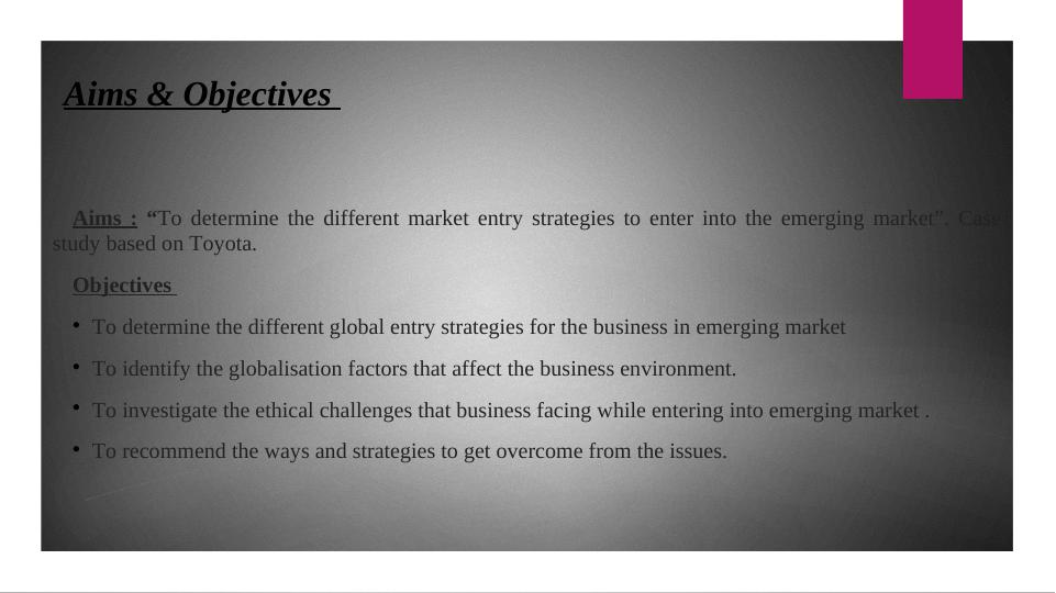 Different Market Entry Strategies for Emerging Markets - Case Study: Toyota_2