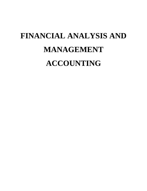 Financial Analysis and Management Accounting - Doc_1