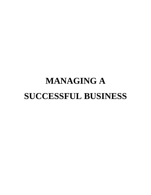 Managing Successful Business Doc_1