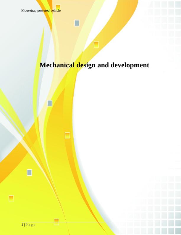 Mechanical design and development Assignment_1