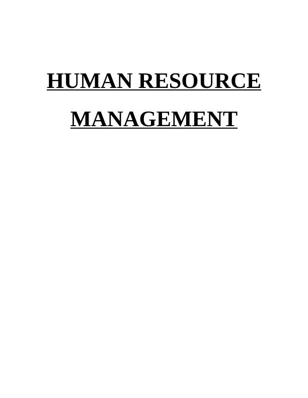 Human Resource Management Purpose – Doc_1