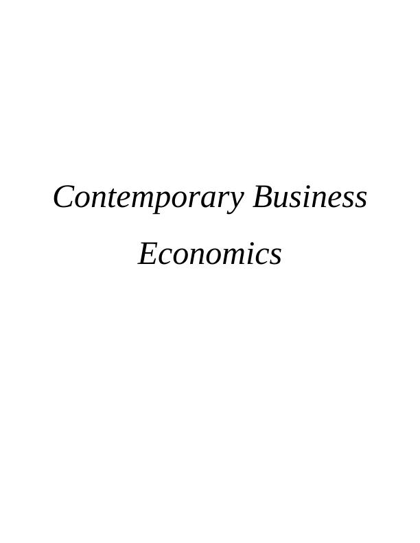 Exploring the Law of Demand and Supply in Contemporary Business Economics_1