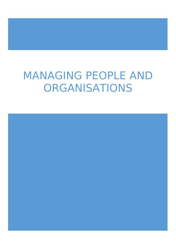 Managing People and Organisations: Strategic Management of People in ECH.in_1