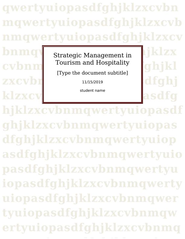 Strategic Management in Tourism and Hospitality_1