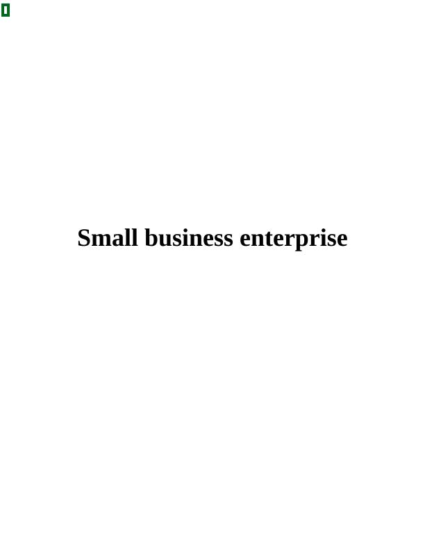 Small Business Enterprise Assignment - (Doc)_1