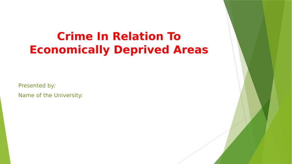 Crime In Relation To Economically Deprived Areas PDF_1