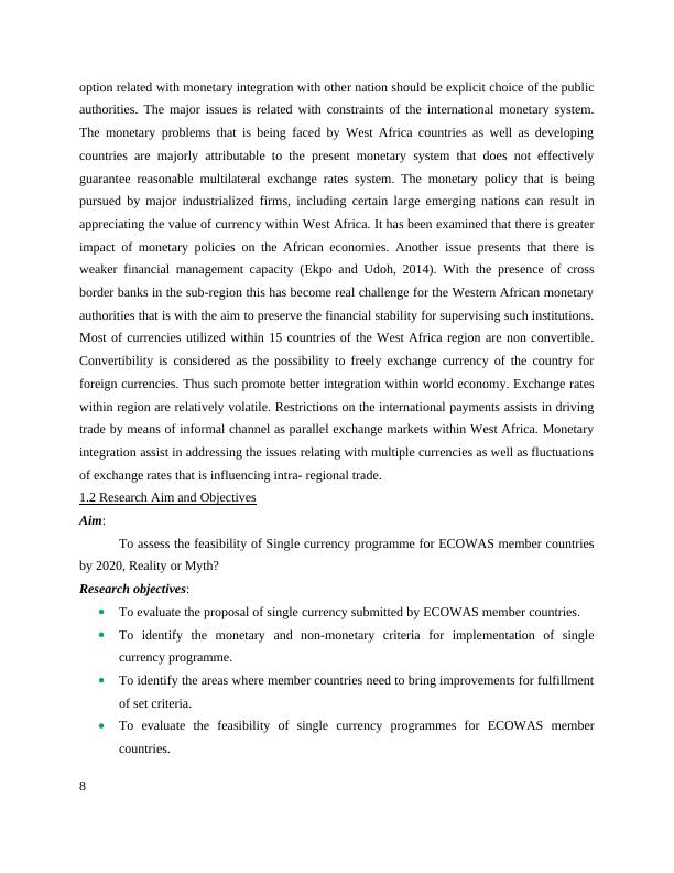 Currency for ECOWAS member Countries: Dissertation_8