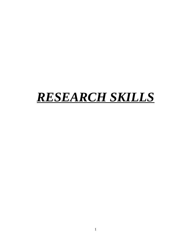 Research Skills and Social Cognitive Theory: A Case Study of Tesco Plc_1