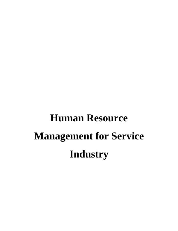 Human Resource Management of Hilton Hotel_1