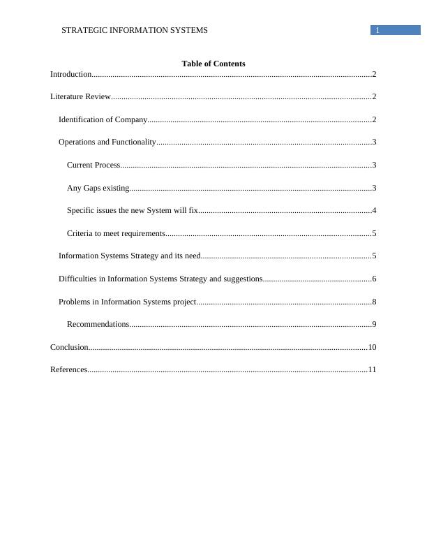 Strategic Information Systems Assignment (Doc)_2
