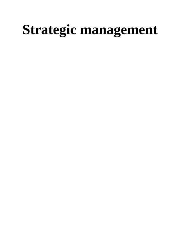 Strategic Management Assignment - Ryan-airlines company_1