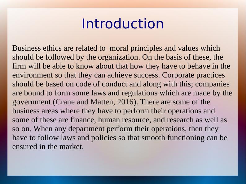 Business Ethics: Principles and Stakeholder Analysis_2