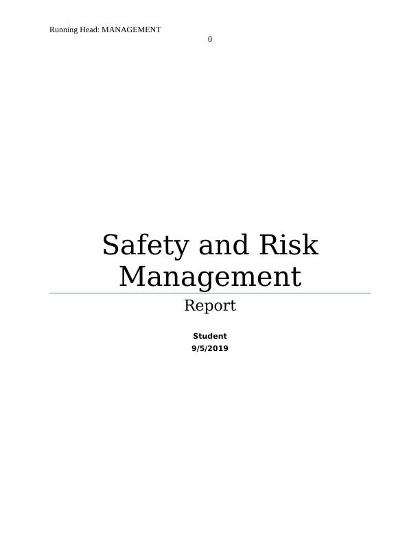 Safety and Risk Management Report_1