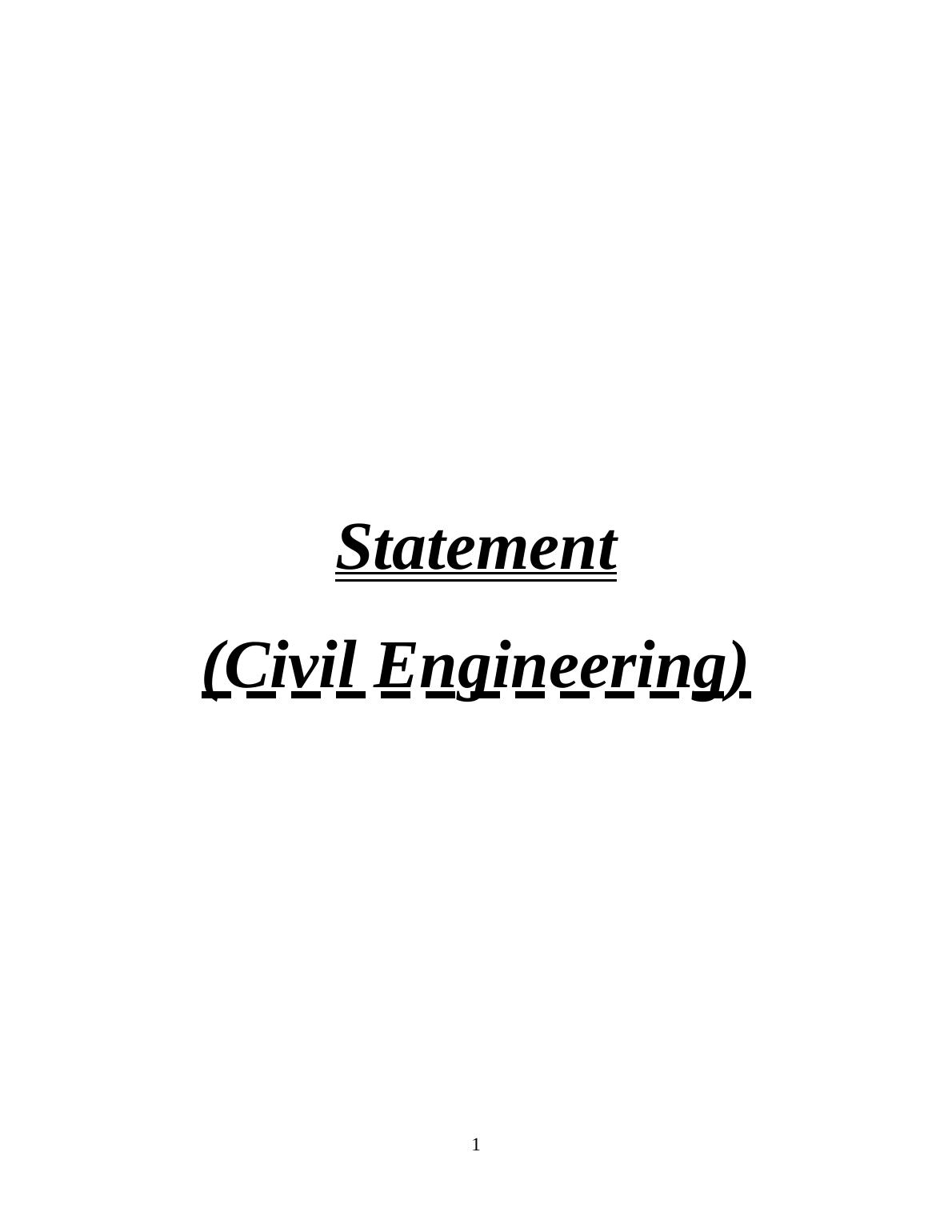 personal statement civil engineering undergraduate