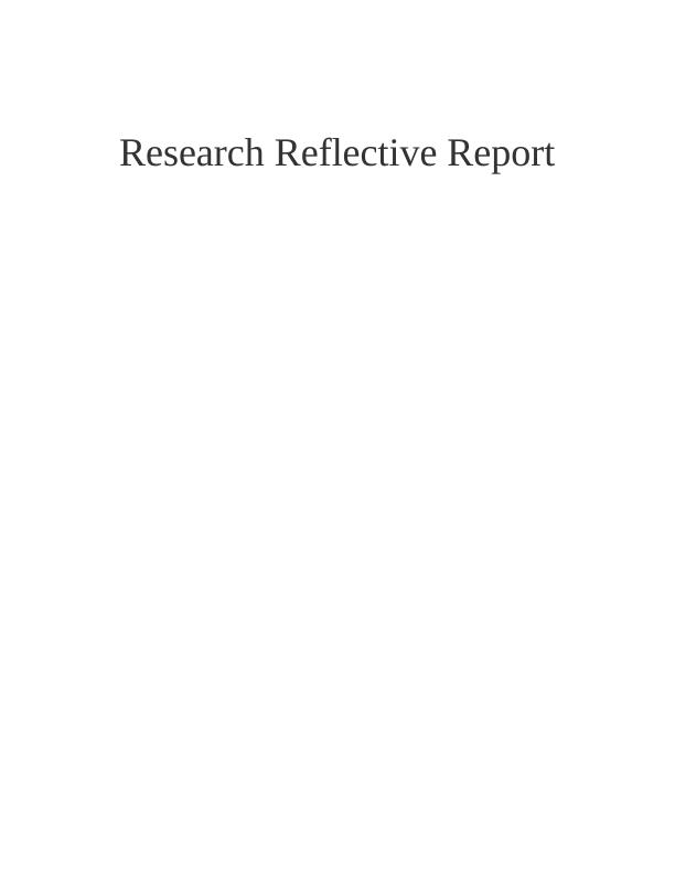 Research Reflective Report_1