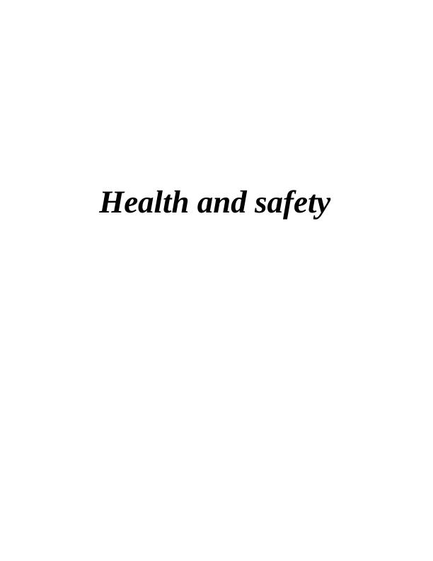 Report on Occupational Health and Safety_1