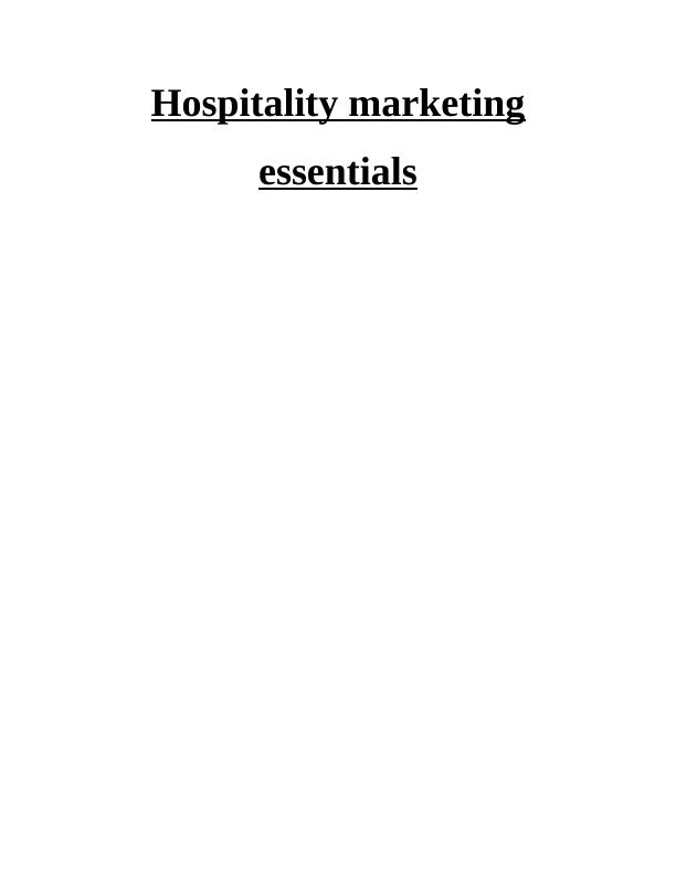 Roles and responsibilities of marketing function in Marriott Hotel_1