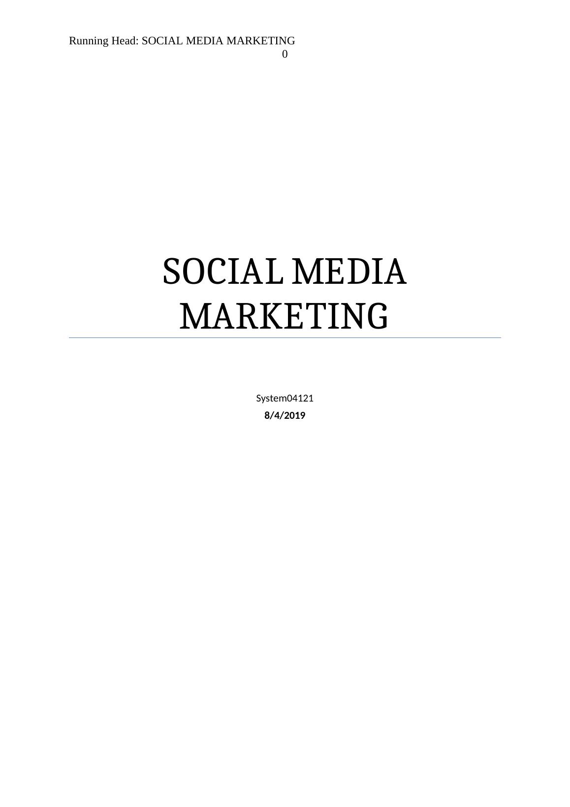 Social  Media Marketing Assignment 2022_1