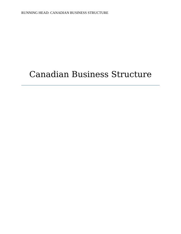 Canadian Business Structure_1
