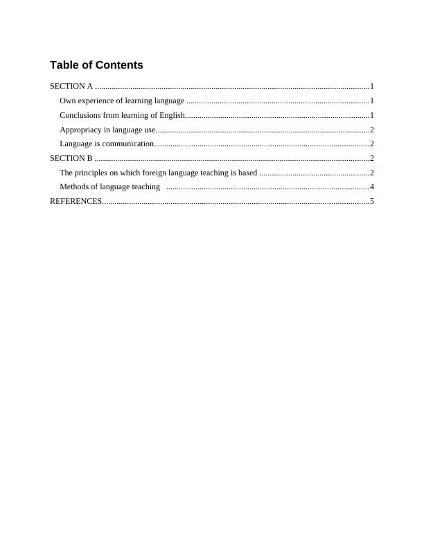 Experience of Learning English Language - Report_2