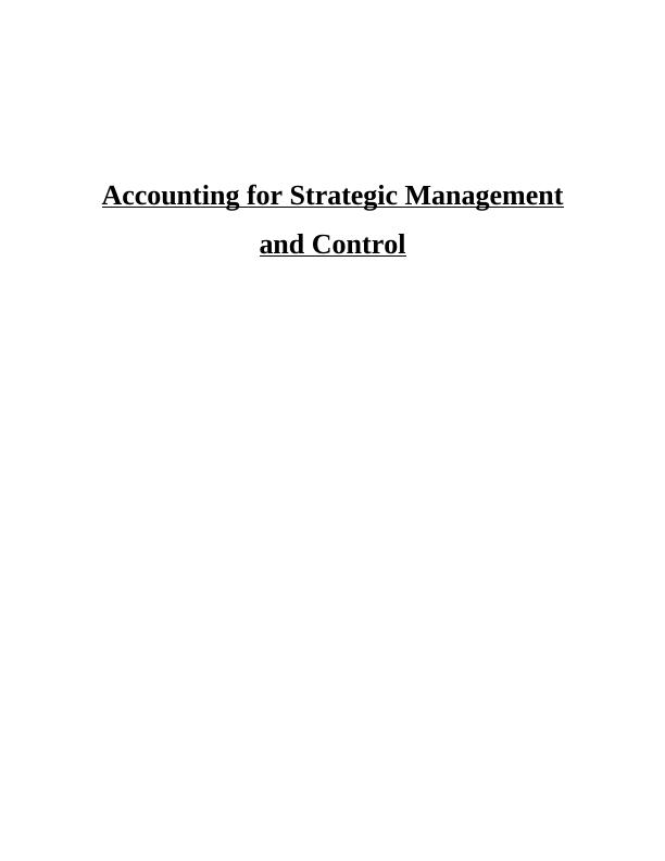 strategic management accounting | assignment_1