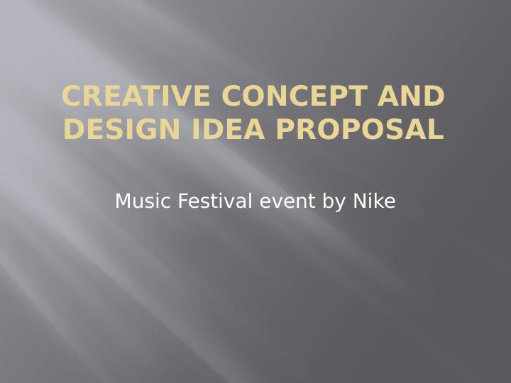 Creative    Concept and Design Idea Proposal_1