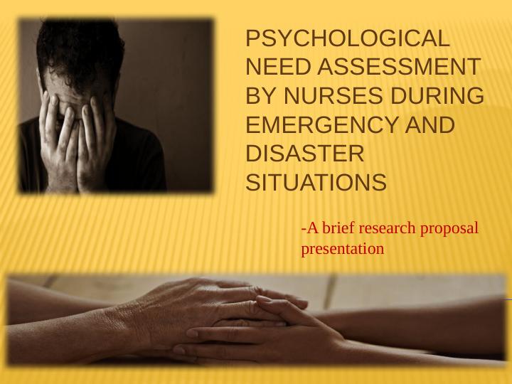Psychological Need Assessment by Nurses During Emergency and Disaster Situations_1