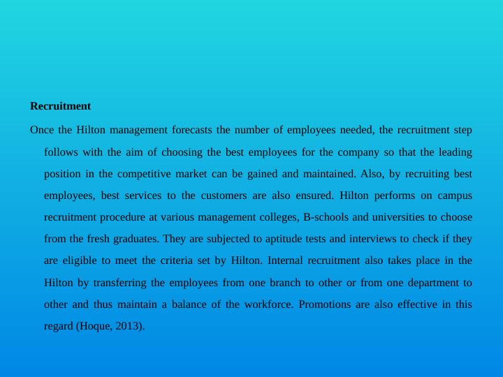 Role and Purpose of HRM in a Service Industry Desklib