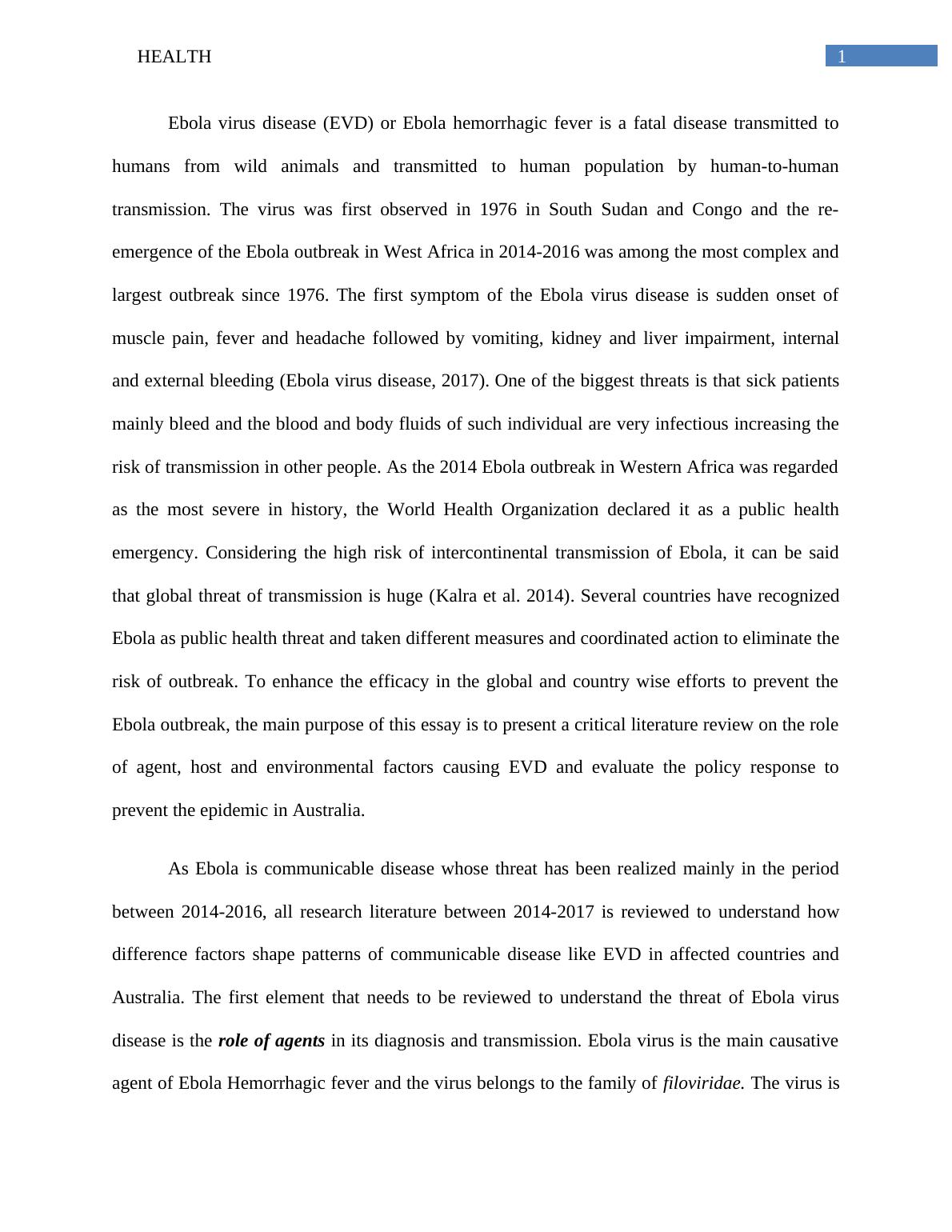 Essay on Ebola Outbreak Prevention_2