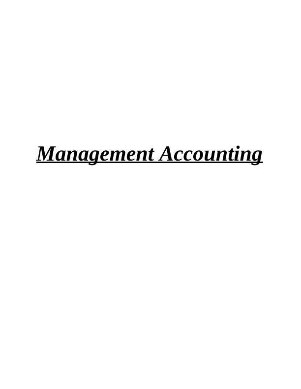 Management Accounting - AGMET_1