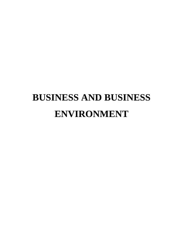 Business and business environment assignment | Aldi store_1