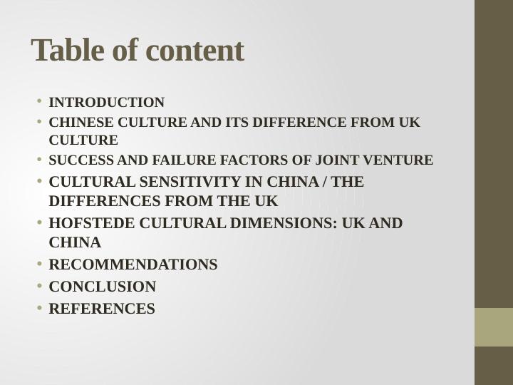 Cultural Differences Between China and UK: Implications for Joint Venture_2