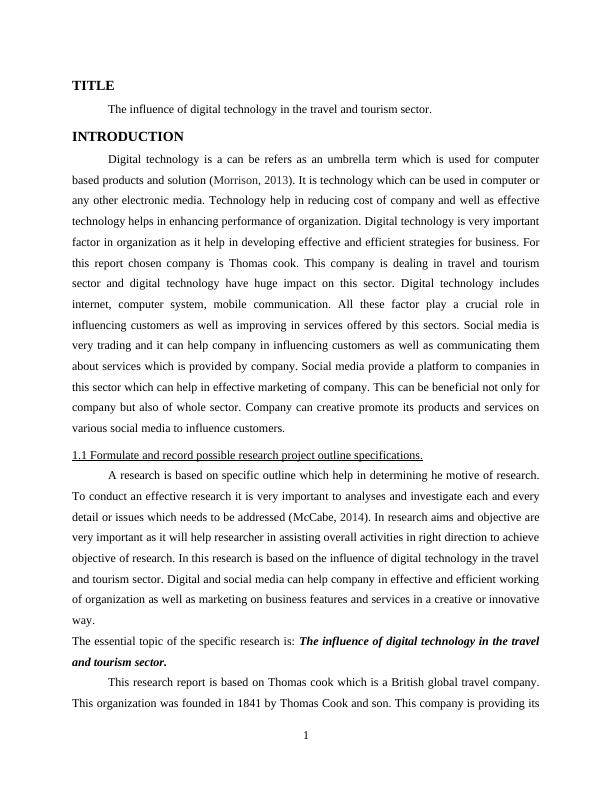 Influence of Digital Technology in Travel and Tourism Sector_3