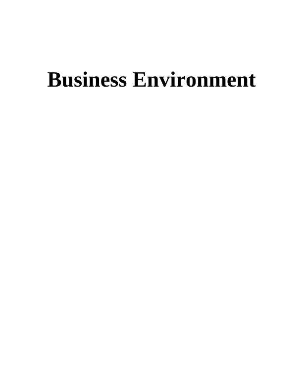 Business Environment Assignment PDF_1