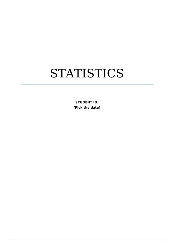 Statistics Question Solution 2022_1