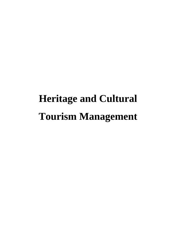 Heritage and Cultural Tourism Management_1