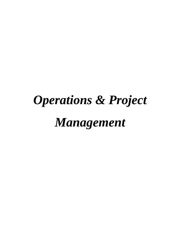 Review and Critique of Operation Management Principles at Unilever_1