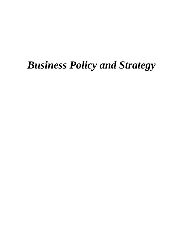Business Policy and Strategy - Chronicle Gazette_1