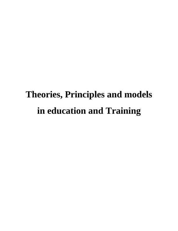 Theories, Principles and models in education and Training (pdf)_1