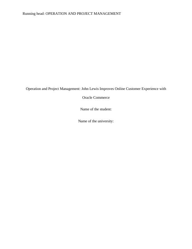 Operation and Project Management: PDF_1