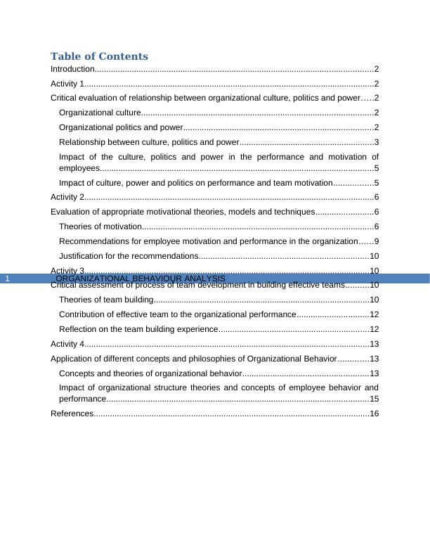 Organizational Behaviour Analysis for UK Retail Organization_2