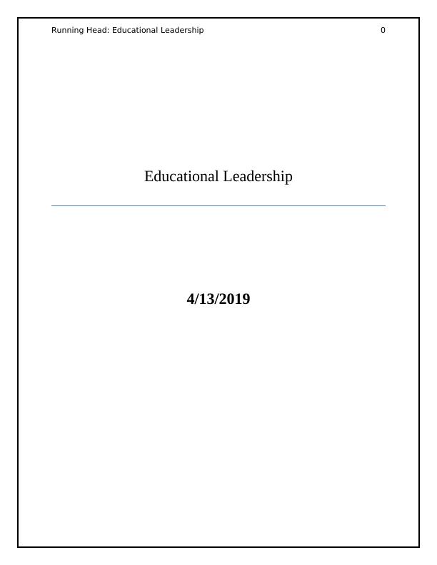 Educational Leadership: Trends and Tools for International Collaboration_1