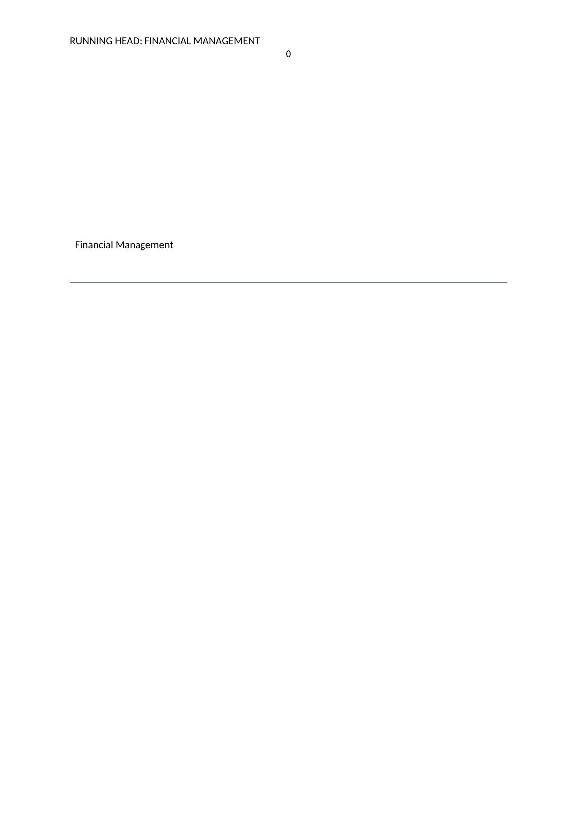 Financial And Planning Management Report_1