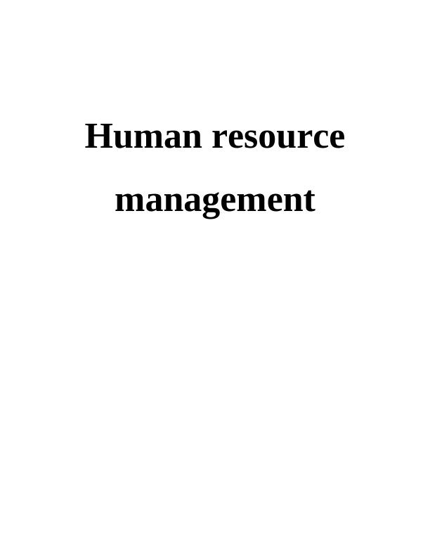 Functions Of Human Resource Management | Assignment_1