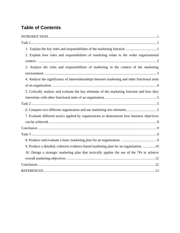 Explain the roles and responsibilities of other marketing related functions