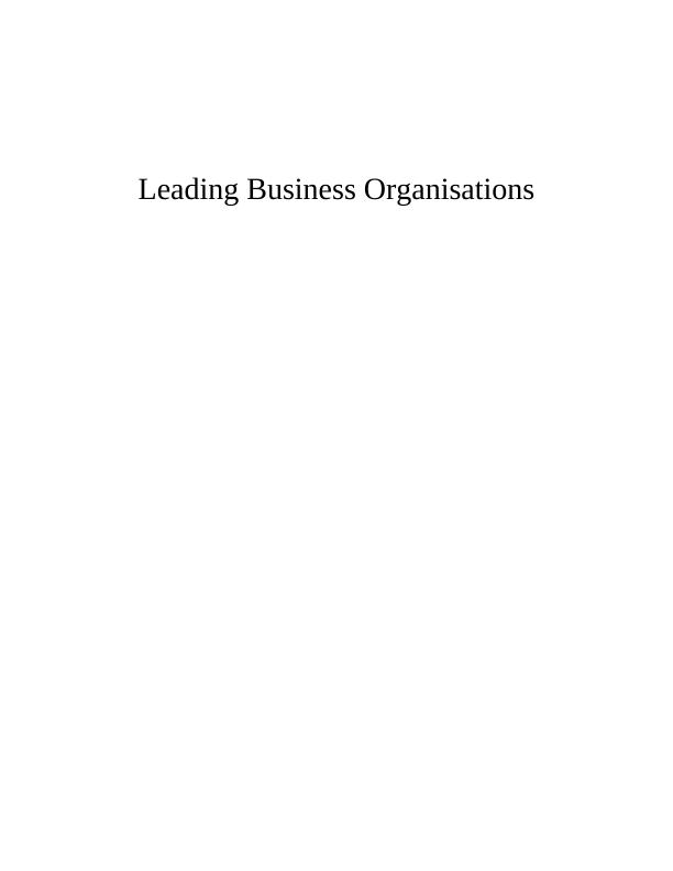 Leading Business Organisations_1