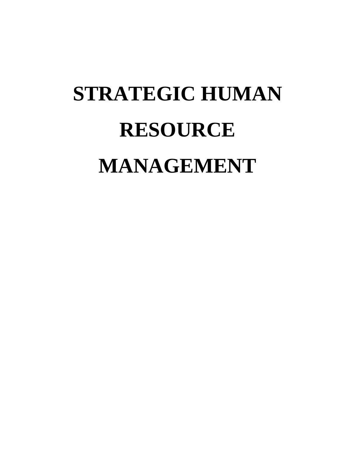 strategic-human-resource-management-importance-and-contribution