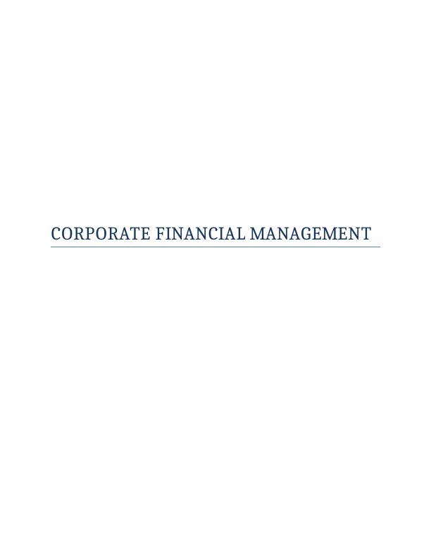 Capital Budgeting Decisions in CORPORATE FINANCIAL MANAGEMENT INTRODUCTION_1