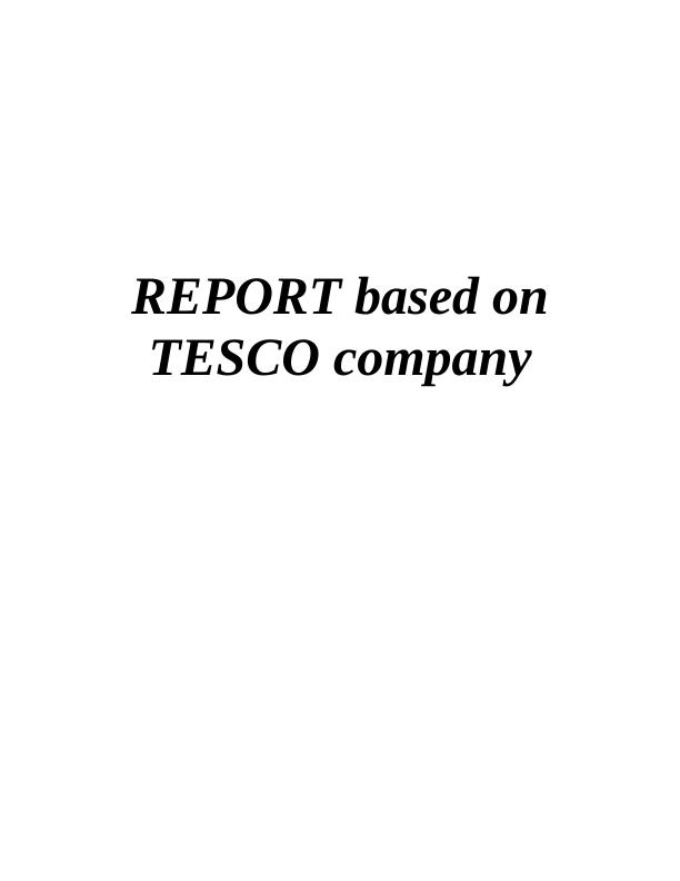 Analysis of Tesco's Internal Resources and Competitive Forces_1