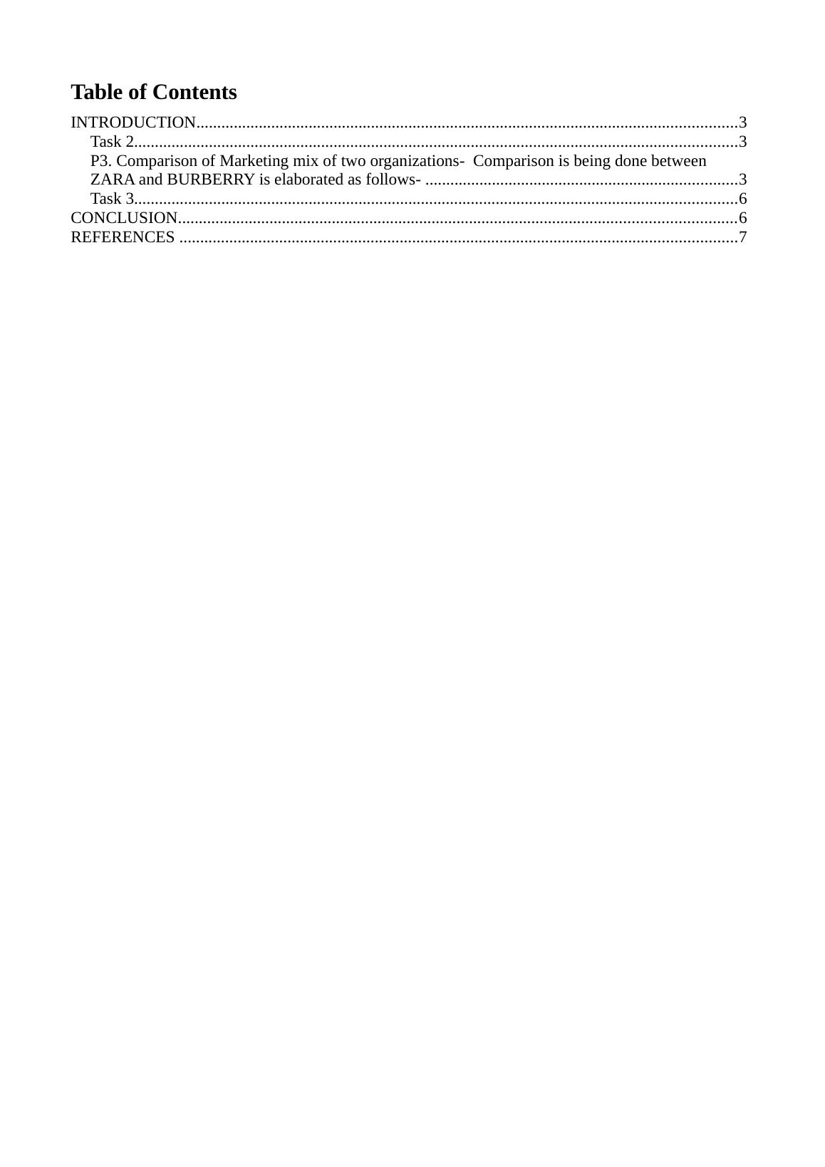 Comparative Study of the Marketing Mix